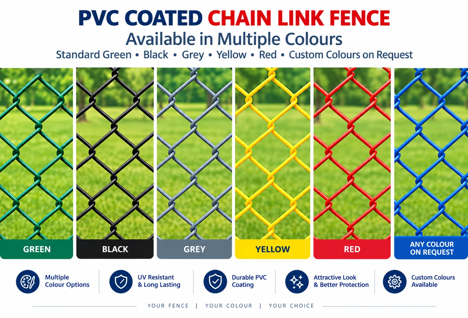 PVC Coated Chain Link Fencing Mesh Manufacturer and Supplier in Howrah